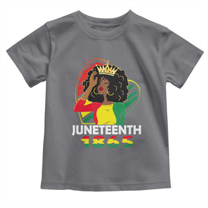 Queen Afro Toddler T Shirt Juneteenth 1865