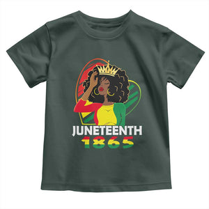 Queen Afro Toddler T Shirt Juneteenth 1865