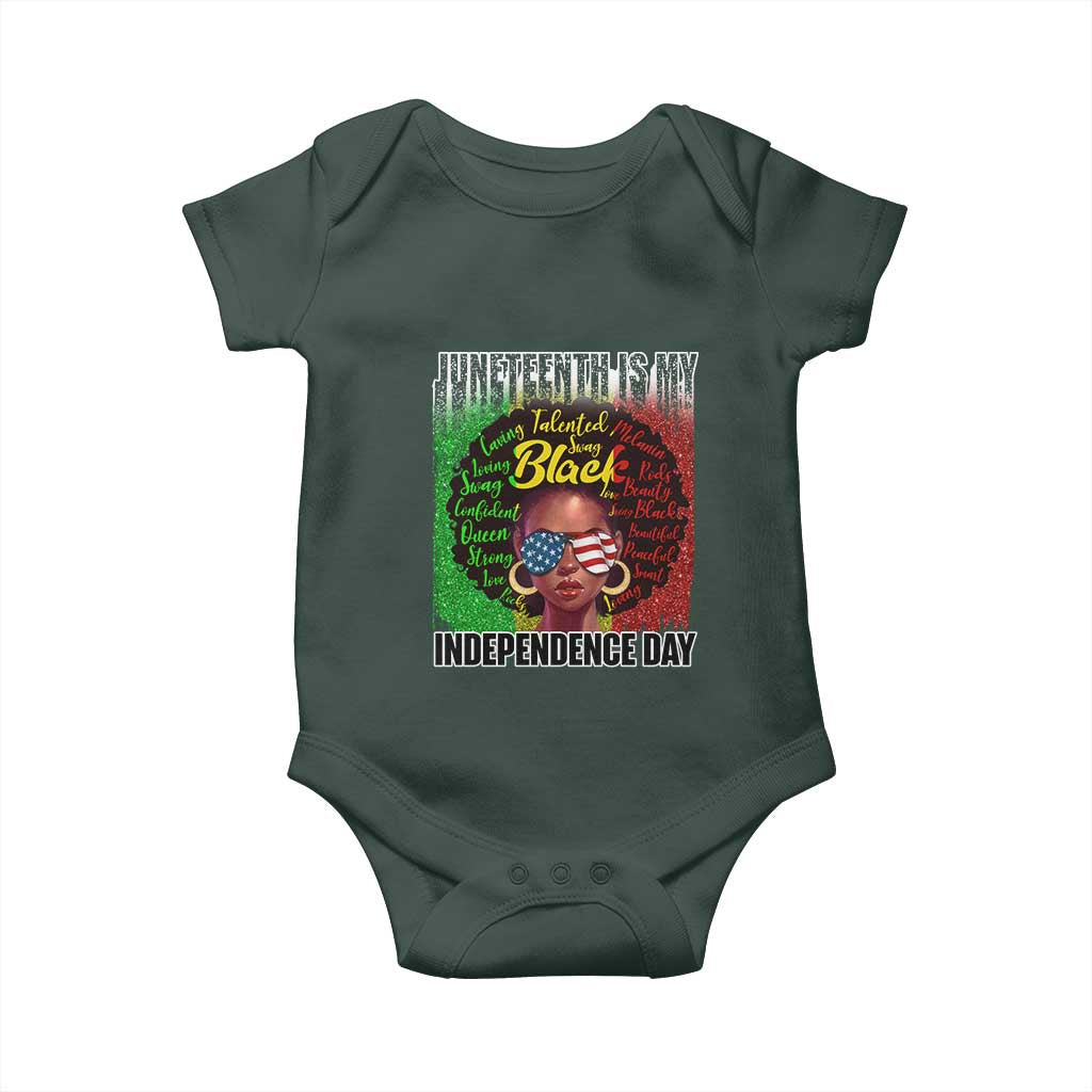 Juneteenth Is My Independence Day Baby Onesie For Black Queen Not July 4th