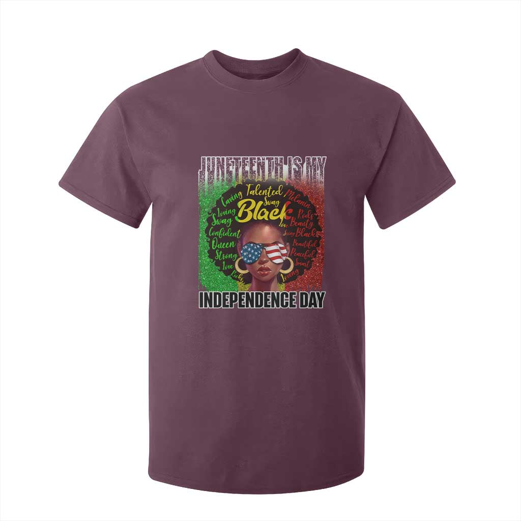 Juneteenth Is My Independence Day T Shirt For Kid For Black Queen Not July 4th