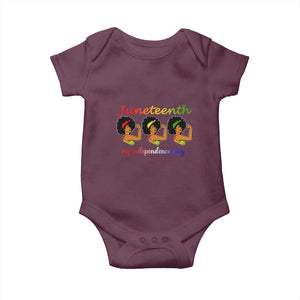 African American History Baby Onesie Juneteenth Is My Independence Day Freedom Black Women