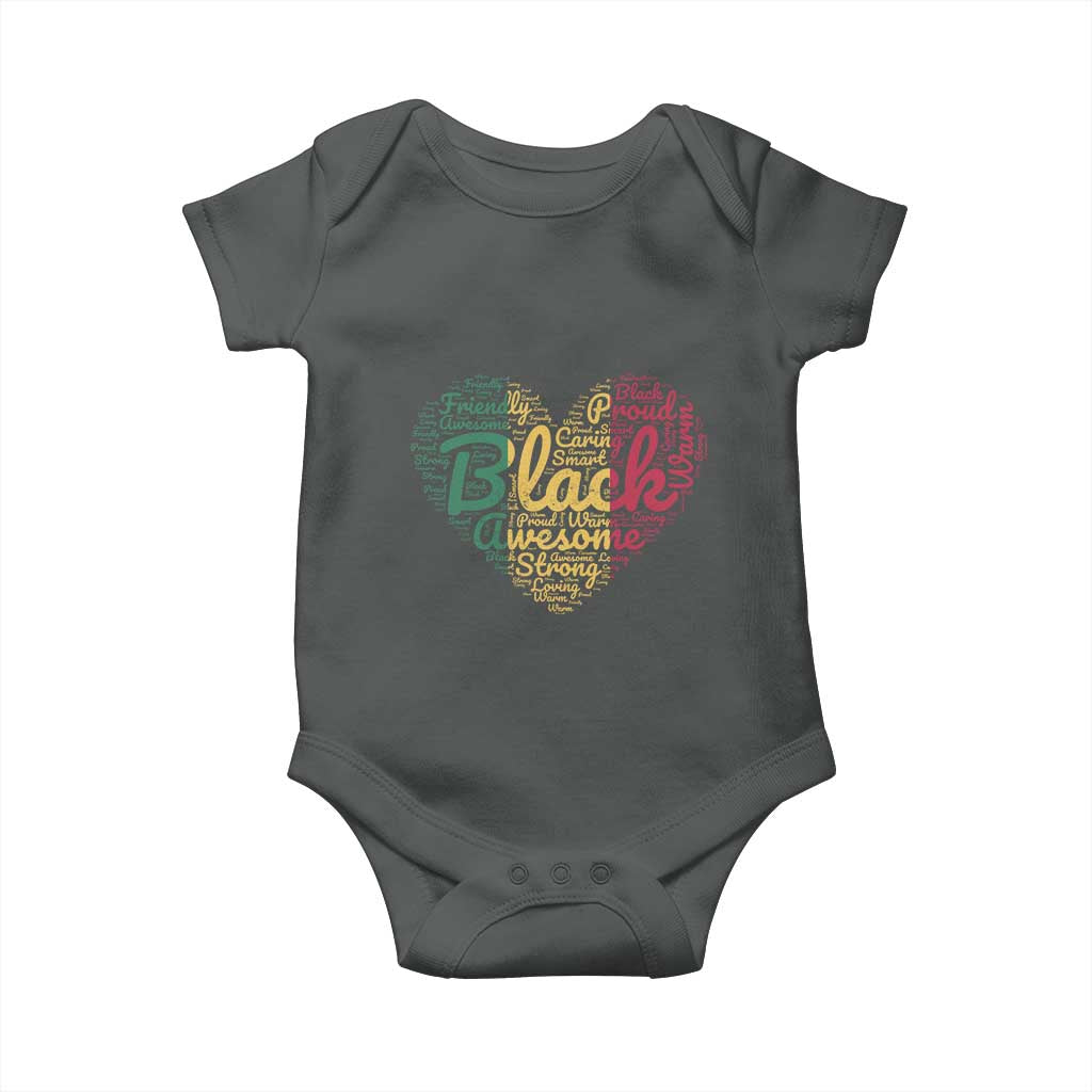Black Awesome Strong Inspirational Baby Onesie African American Pride Juneteenth BHM