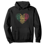 Black Awesome Strong Inspirational Hoodie African American Pride Juneteenth BHM