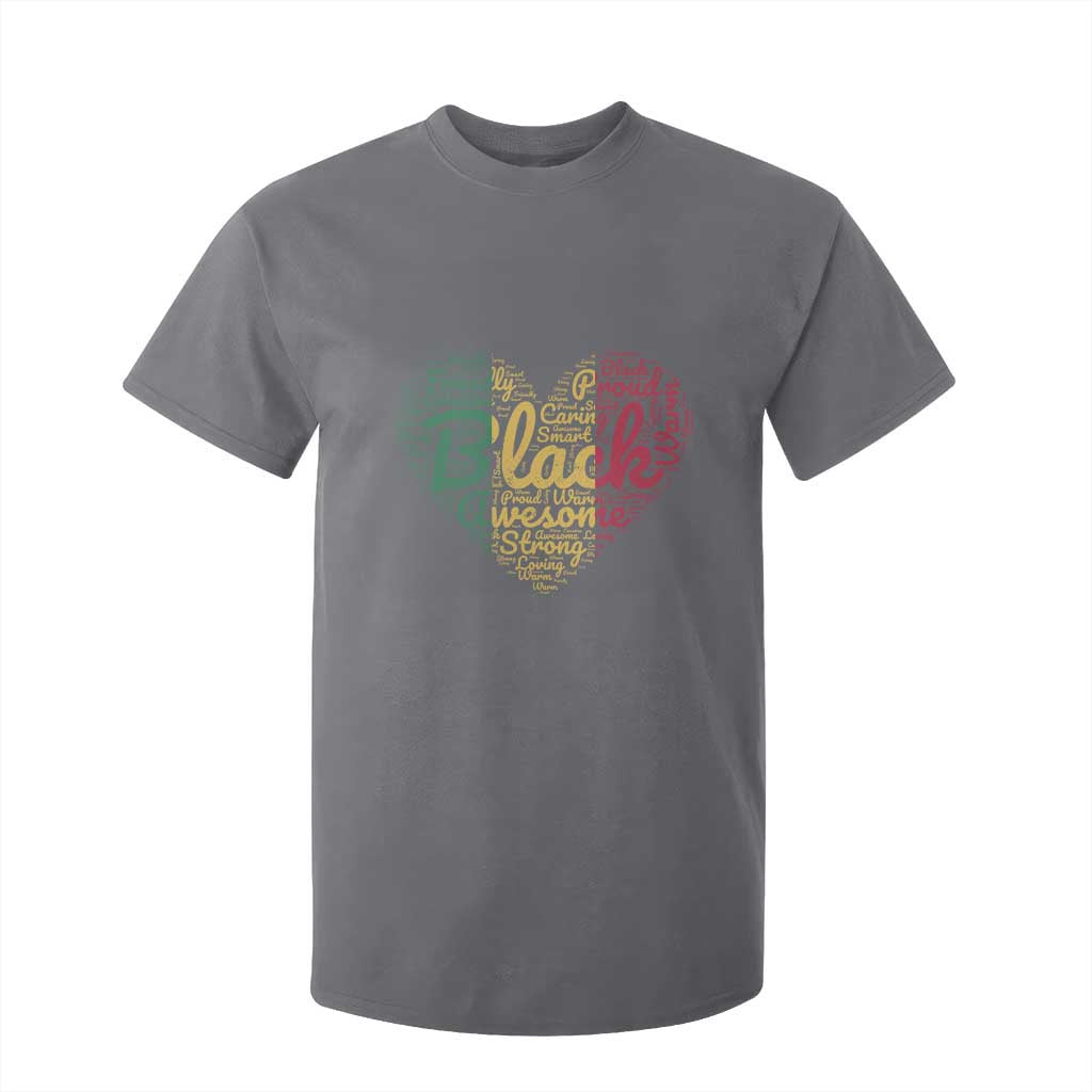 Black Awesome Strong Inspirational T Shirt For Kid African American Pride Juneteenth BHM
