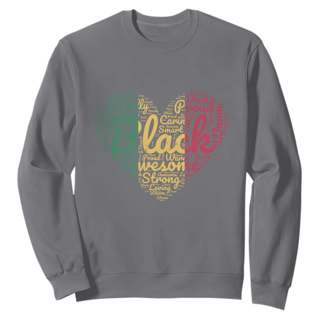 Black Awesome Strong Inspirational Sweatshirt African American Pride Juneteenth BHM