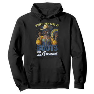 Melanin Cowgirls Linedance Hoodie Where Them Fans At Boots On Da Ground