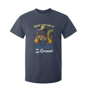 Melanin Cowgirls Linedance T Shirt For Kid Where Them Fans At Boots On Da Ground