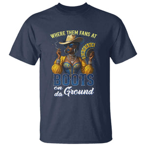 Melanin Cowgirls Linedance T Shirt Where Them Fans At Boots On Da Ground
