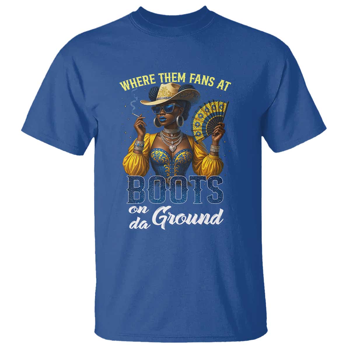 Melanin Cowgirls Linedance T Shirt Where Them Fans At Boots On Da Ground