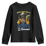 Melanin Cowgirls Linedance Youth Sweatshirt Where Them Fans At Boots On Da Ground