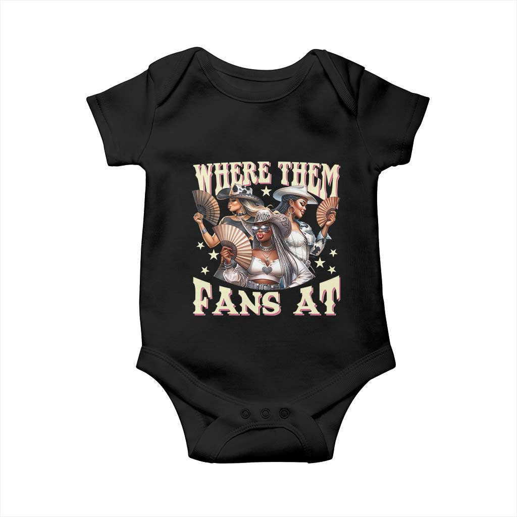 Melanin Cowgirls Baby Onesie Where Them Fans At Country Life Women Girls