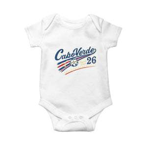 Cabo Verde Soccer Club 26 National Pride Baby Onesie Cape Verde Football Fans Retro Sporty Est. 2026