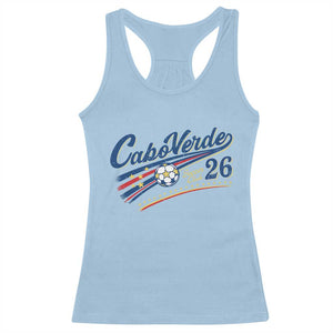 Cabo Verde Soccer Club 26 National Pride Racerback Tank Top Cape Verde Football Fans Retro Sporty Est. 2026