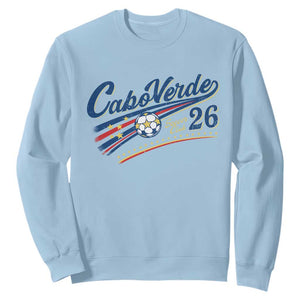 Cabo Verde Soccer Club 26 National Pride Sweatshirt Cape Verde Football Fans Retro Sporty Est. 2026