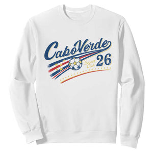 Cabo Verde Soccer Club 26 National Pride Sweatshirt Cape Verde Football Fans Retro Sporty Est. 2026