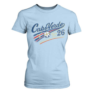 Cabo Verde Soccer Club 26 National Pride T Shirt For Women Cape Verde Football Fans Retro Sporty Est. 2026