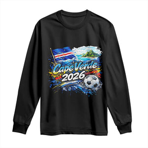 Cape Verde Soccer 2026 Island Flag Long Sleeve Shirt Cabo Verde Football Team Fans Tropical Pride Gift