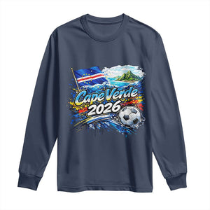 Cape Verde Soccer 2026 Island Flag Long Sleeve Shirt Cabo Verde Football Team Fans Tropical Pride Gift