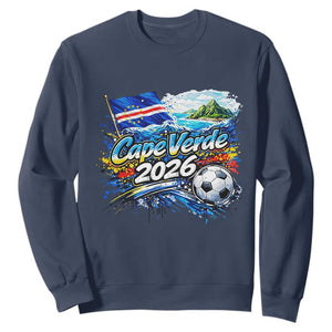 Cape Verde Soccer 2026 Island Flag Sweatshirt Cabo Verde Football Team Fans Tropical Pride Gift