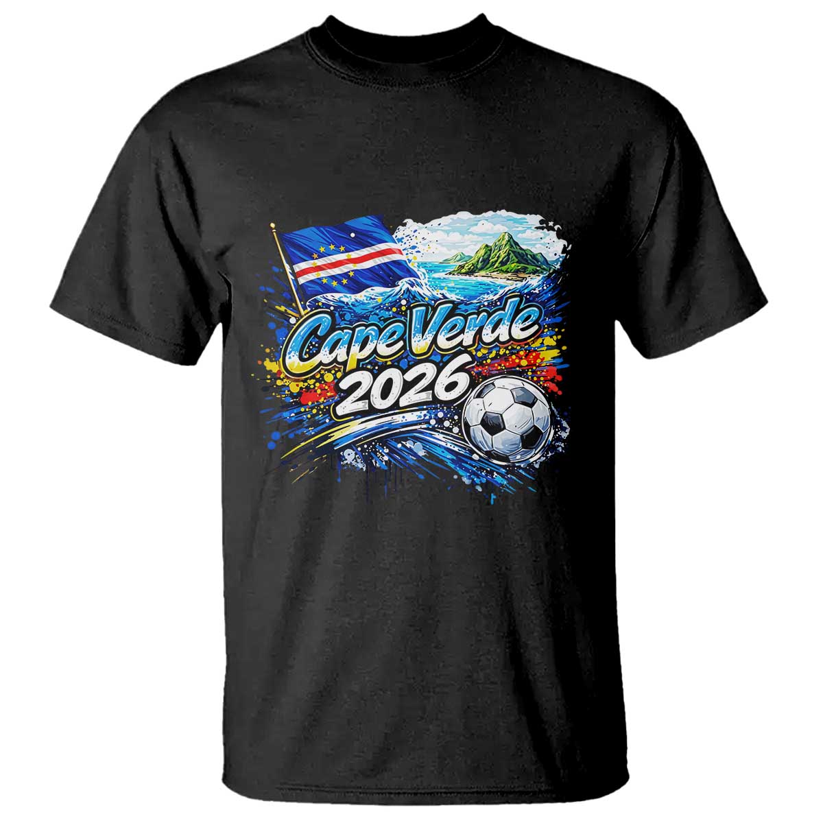 Cape Verde Soccer 2026 Island Flag T Shirt Cabo Verde Football Team Fans Tropical Pride Gift