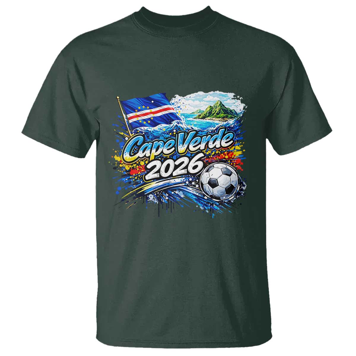 Cape Verde Soccer 2026 Island Flag T Shirt Cabo Verde Football Team Fans Tropical Pride Gift