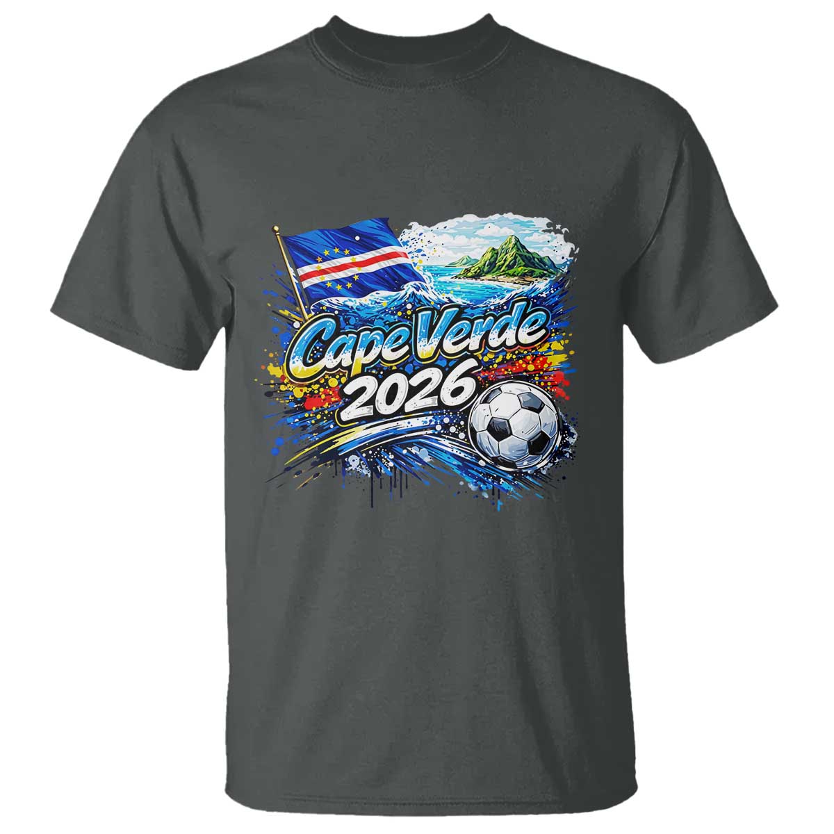 Cape Verde Soccer 2026 Island Flag T Shirt Cabo Verde Football Team Fans Tropical Pride Gift
