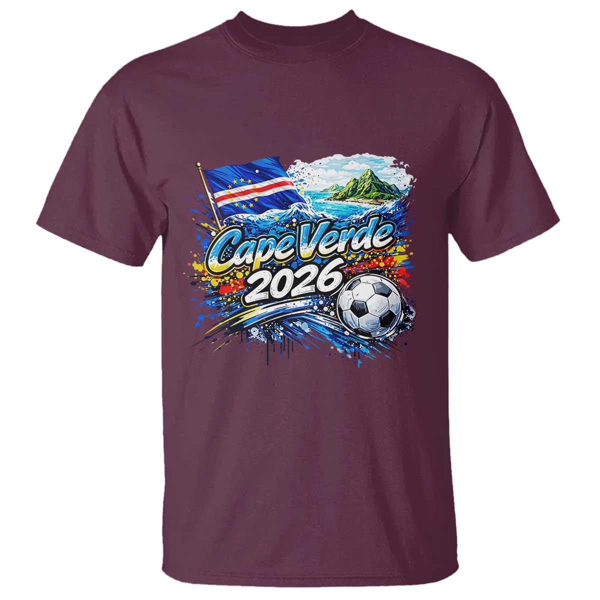 Cape Verde Soccer 2026 Island Flag T Shirt Cabo Verde Football Team Fans Tropical Pride Gift