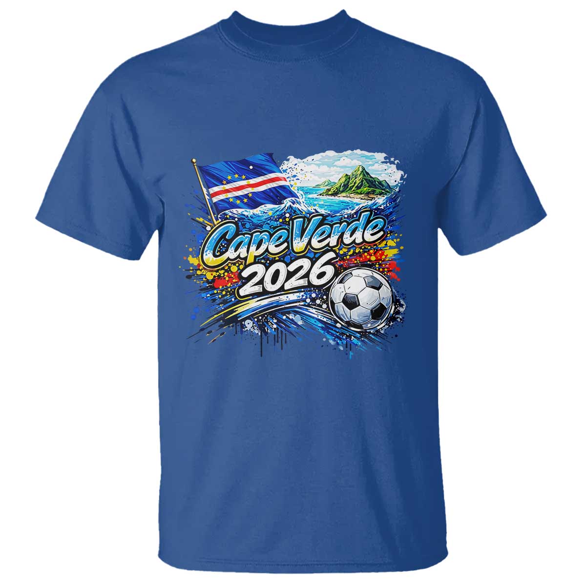 Cape Verde Soccer 2026 Island Flag T Shirt Cabo Verde Football Team Fans Tropical Pride Gift