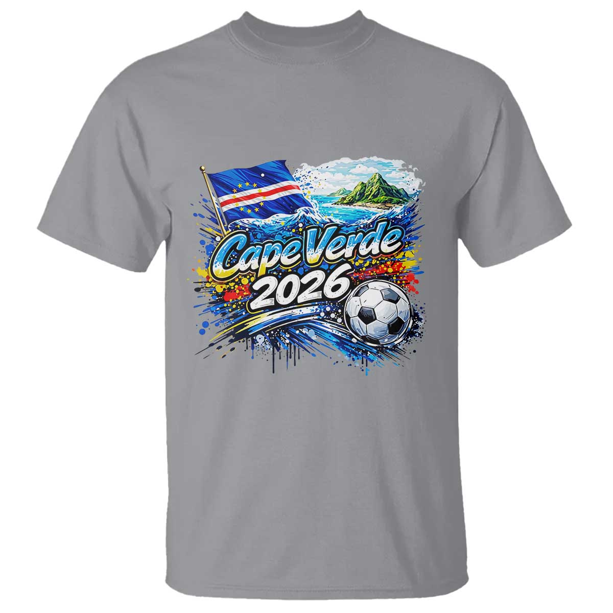 Cape Verde Soccer 2026 Island Flag T Shirt Cabo Verde Football Team Fans Tropical Pride Gift