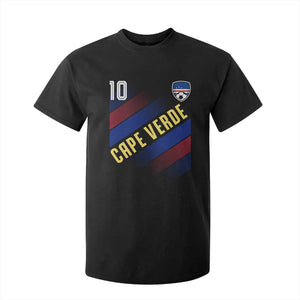 Cape Verde Soccer Jersey Style National Pride T Shirt For Kid Cabo Verde Football Fans Number 10 Athletic