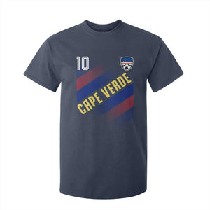 Cape Verde Soccer Jersey Style National Pride T Shirt For Kid Cabo Verde Football Fans Number 10 Athletic