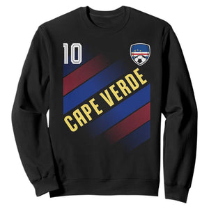 Cape Verde Soccer Jersey Style National Pride Sweatshirt Cabo Verde Football Fans Number 10 Athletic