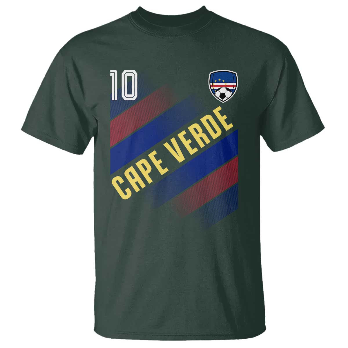 Cape Verde Soccer Jersey Style National Pride T Shirt Cabo Verde Football Fans Number 10 Athletic