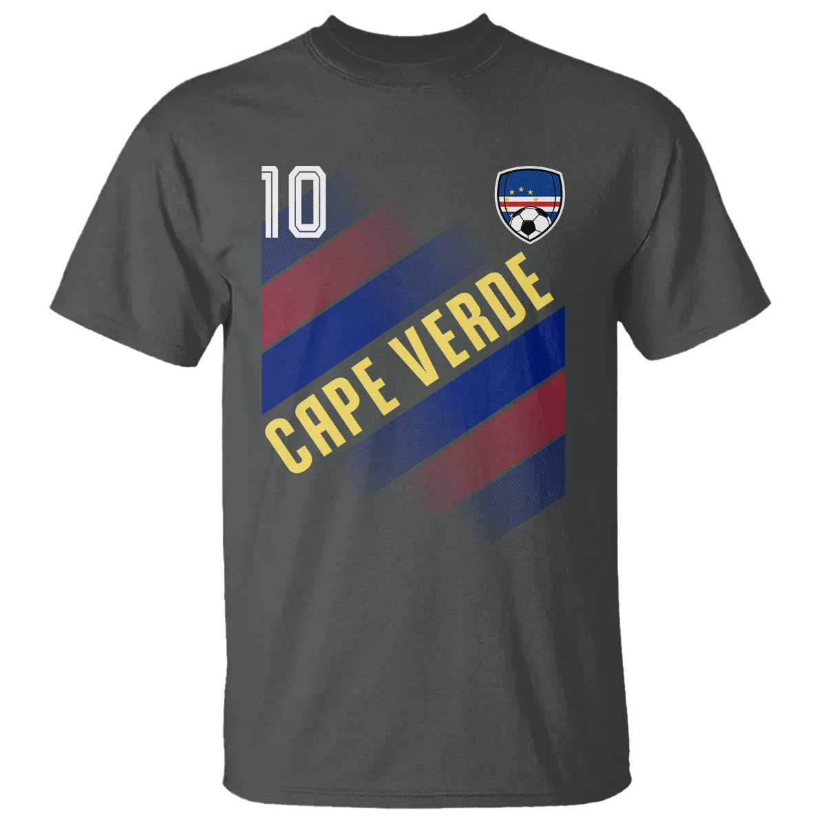 Cape Verde Soccer Jersey Style National Pride T Shirt Cabo Verde Football Fans Number 10 Athletic