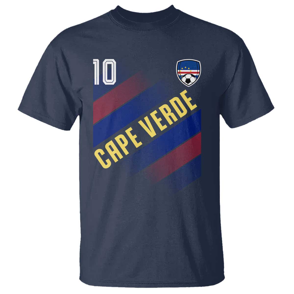 Cape Verde Soccer Jersey Style National Pride T Shirt Cabo Verde Football Fans Number 10 Athletic