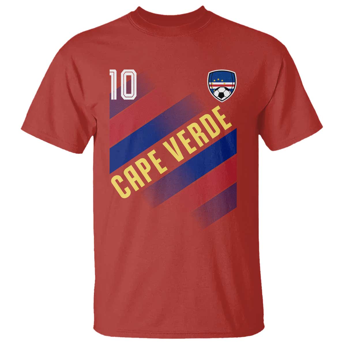 Cape Verde Soccer Jersey Style National Pride T Shirt Cabo Verde Football Fans Number 10 Athletic