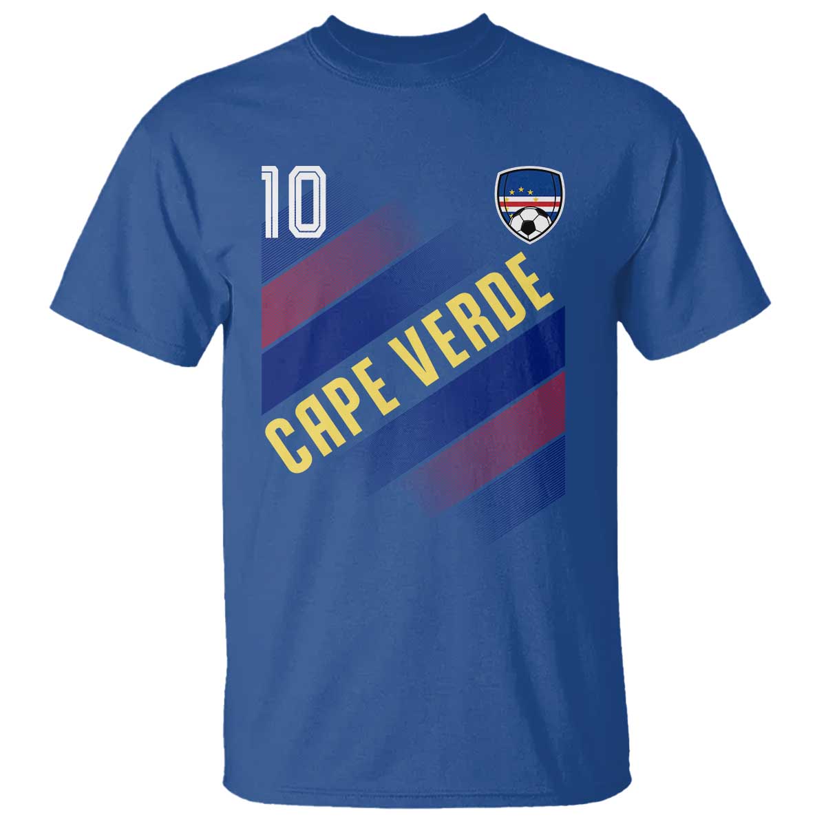 Cape Verde Soccer Jersey Style National Pride T Shirt Cabo Verde Football Fans Number 10 Athletic