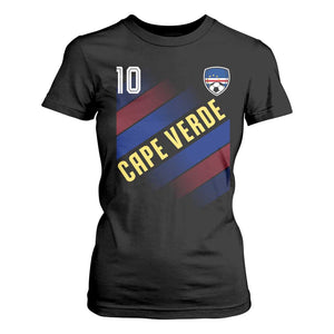 Cape Verde Soccer Jersey Style National Pride T Shirt For Women Cabo Verde Football Fans Number 10 Athletic