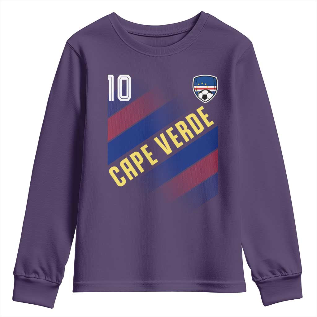 Cape Verde Soccer Jersey Style National Pride Youth Sweatshirt Cabo Verde Football Fans Number 10 Athletic