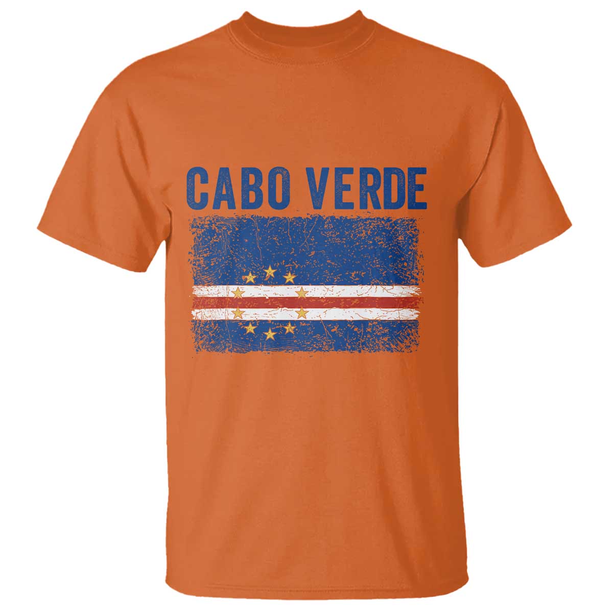 Cabo Verde Distressed Flag National Pride T Shirt Cape Verde Heritage Pride Retro Grunge Graphic