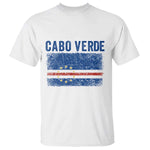 Cabo Verde Distressed Flag National Pride T Shirt Cape Verde Heritage Pride Retro Grunge Graphic