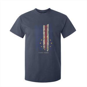 Cape Verde Vertical Brush Stroke Flag Graphic T Shirt For Kid Cabo Verde National Pride Artistic Gift