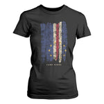 Cape Verde Vertical Brush Stroke Flag Graphic T Shirt For Women Cabo Verde National Pride Artistic Gift