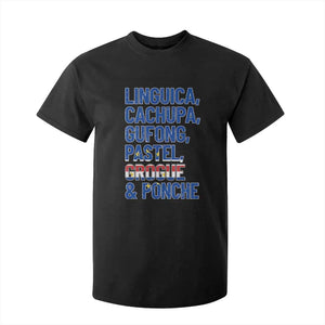 Cape Verde Traditional Food & Drinks List T Shirt For Kid Cabo Verdean Cachupa Grogue Heritage Gift