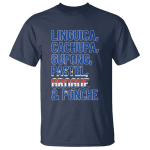 Cape Verde Traditional Food & Drinks List T Shirt Cabo Verdean Cachupa Grogue Heritage Gift