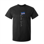 Cabo Verde Elegant Script Flag Graphic T Shirt For Kid Cape Verde Minimalist Cursive National Pride Gift