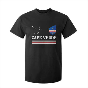 Cape Verde Country Map Shield Emblem T Shirt For Kid Cabo Verde Roots National Pride Gift