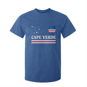 Cape Verde Country Map Shield Emblem T Shirt For Kid Cabo Verde Roots National Pride Gift