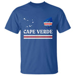 Cape Verde Country Map Shield Emblem T Shirt Cabo Verde Roots National Pride Gift