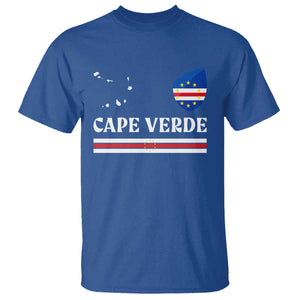 Cape Verde Country Map Shield Emblem T Shirt Cabo Verde Roots National Pride Gift